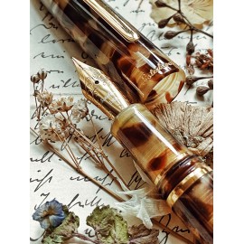 Esterbrook Estie Fountain Pen Tortoise Gold Trim E136-F