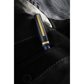 Esterbrook JR Pocket Fountain Pen Capri Gold trim - EJRBLUE-F