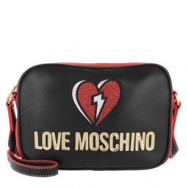 Borsa a tracolla Love Moschino Nero/Rosso JC4257PP0BKJ000A