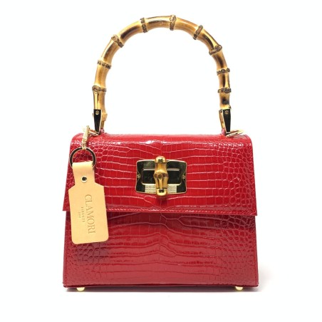 Clamori Candy Medium Classic women bag - cocco red