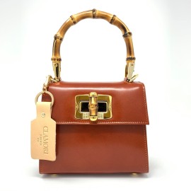 Borsa a mano con tracolla in pelle marrone The Bridge 04465901/14