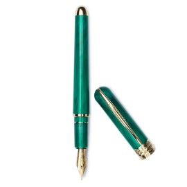 Pineider Avatar Deluxe Gold  Fountain pen Forest Green - Fine nib