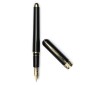 Pineider Avatar De Luxe Gold Fountain Pen Graphene Black - Extra fine nib