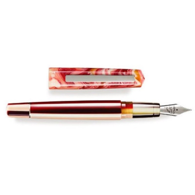 Penna stilografica Tibaldi Infrangibile Russet Red F