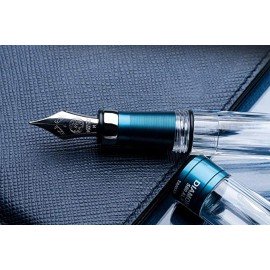 Penna stilografica Twsbi Diamond 580 AL R Prussian Blue pennino F M7447930