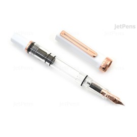 Penna stilografica Twsbi Diamond 580 White Rose Gold II pennino F M7449020