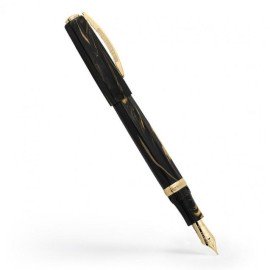 Visconti Medici Golden Black Fountain pen EF nib KP17-07