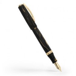 Visconti Medici Golden Black Fountain pen Fine nib  KP17-07