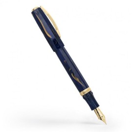 Penna stilografica Visconti Medici Golden Blue Pennino EF KP17-05-FPEF