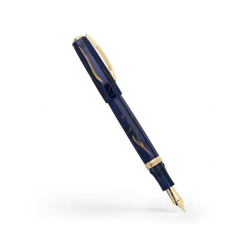 Visconti Medici Golden Blue Fountain pen Fine nib KP17-05-FPF