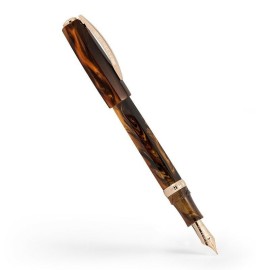 Penna stilografica Visconti Medici Radica Rose Gold pennino EF