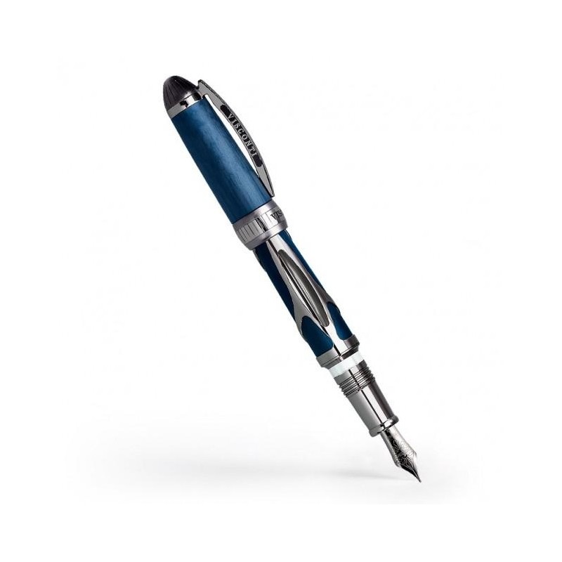 Visconti Torpedo Blue and Ruthenium Fountain Pen FPF