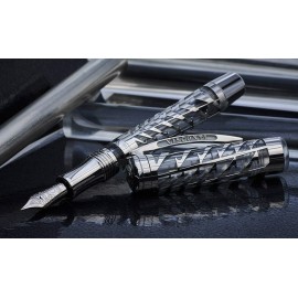 Visconti Watermark Demo Silvermoon Fountain pen Palladium 18kt  Medium nib -  Limited edition