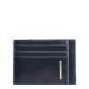Piquadro Pocket Credit Card Holder Blue Square PP2762B2R/BLUE