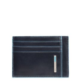 Piquadro Bustina porta carte di credito in pelle Blue Square PP2762B2R/BLU