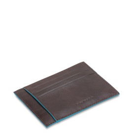 Piquadro 蓝色方形皮革信用卡夹 PP2762B2R/BLU