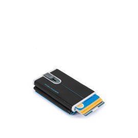 Piquadro Compact wallet per banconote e carte di credito Blue Square PP4891B2R/BLU