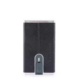 Piquadro Porta carte di credito con sliding system Black Square PP4825B3R/BLU