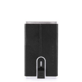 Piquadro 信用卡夹带滑动系统黑色方形 PP4825B3R/N