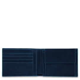 Piquadro Portafoglio con portamonete Blue Square PU257B2R/BLU