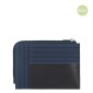 Piquadro Zipper Coin Card Holder Ryan PU1243RYR/BLUE