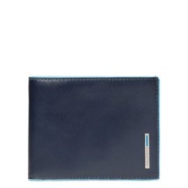 Piquadro Leather Wallet for man Blue Square PU1241B2R/BLU