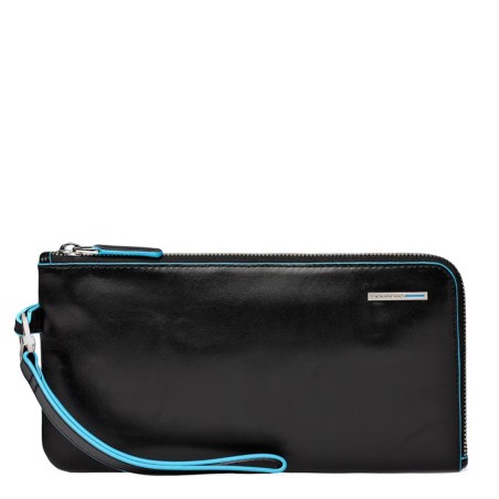 Piquadro Pochette Blue Square Black AC2648B2/N