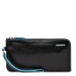 Piquadro Pochette Blue Square Black AC2648B2/N