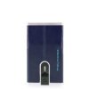 Piquadro Credit Card Holder with sliding system Blue Square PP4825B2R/BLUE