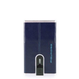 Piquadro Porta carte di credito con sliding system Blue Square PP4825B2R/BLU