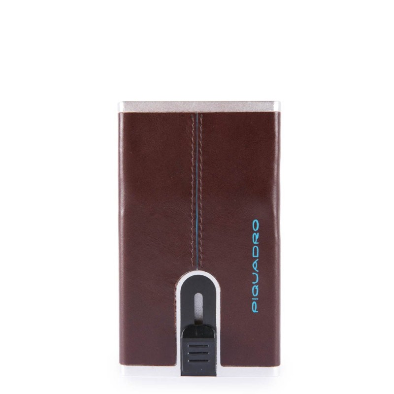 Piquadro Credit Card Holder Blue Square PP4825B2R/MO