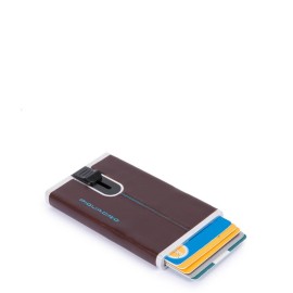 Piquadro Credit Card Holder Blue Square PP4825B2R/MO