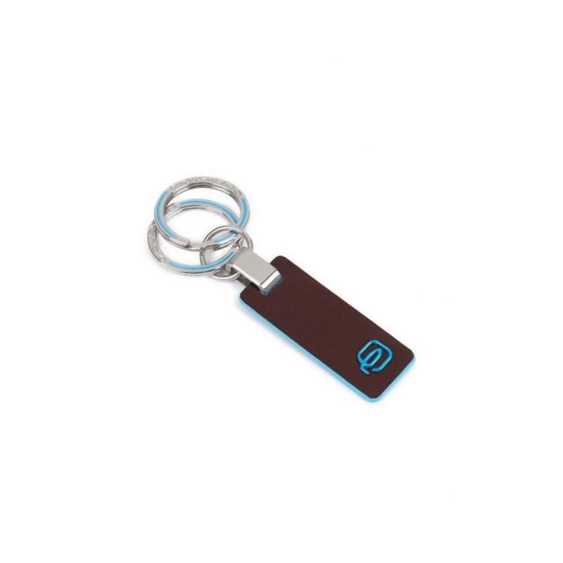 Piquadro Two-ring Keychain Blue Square PC3755B2/MO