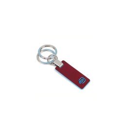 Piquadro Two-ring Keychain Blue Square Red PC3755B2/R