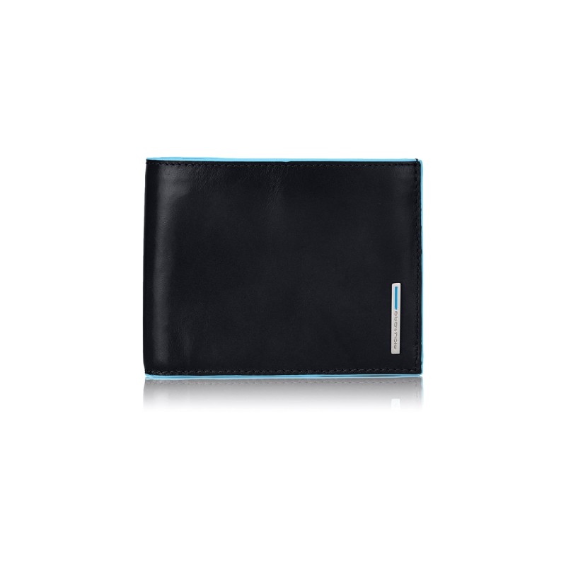 Piquadro Men's Wallet Blue Square Black PU1240B2/N