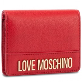 Portafoglio Love Moschino in pelle JC5630PP08KK0500 rosso