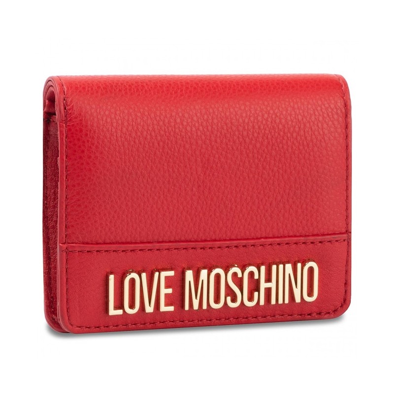 Portafoglio Love Moschino in pelle rosso  JC5630PP08KK0500