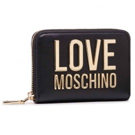 Portafoglio Love Moschino nero con logo JC5613PP1ELJ000A