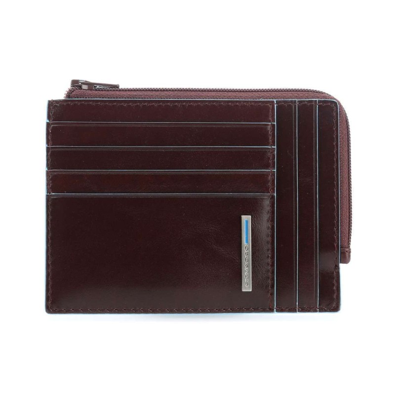 Piquadro Credit Card Holder Blue Square PU1243B2R/MO