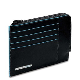 Piquadro Credit Card Holder Blue Square Black PU1243B2R/N