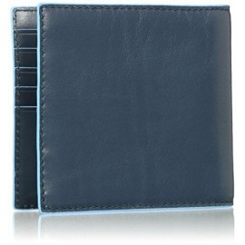 Piquadro Men's Wallet with money clip Blue Square PU1666B2/BLUE
