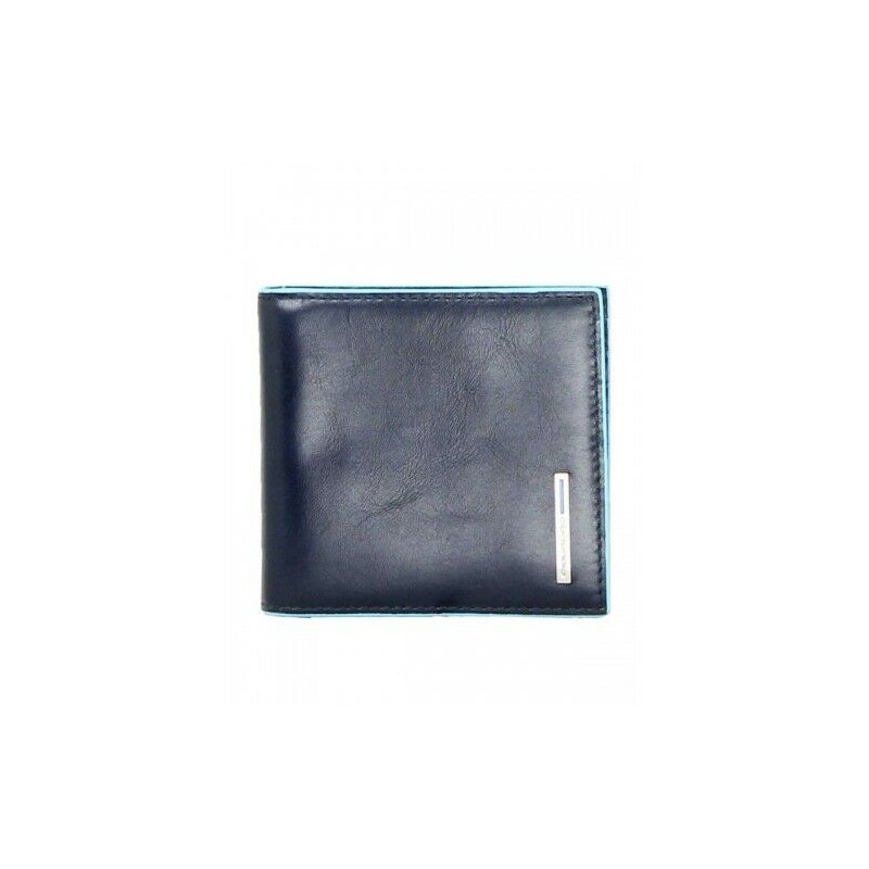 Piquadro Men's Wallet with money clip Blue Square PU1666B2/BLUE