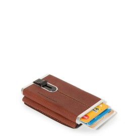 Piquadro Compact Wallet per banconote e carte di credito Black Square PP4891B3R/CU