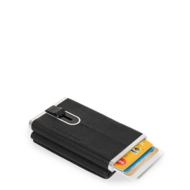 Compact wallet Piquadro per banconote e carte di credito PP4891B3R/N Black Square