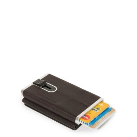Piquadro 紧凑型钱包，可存放纸币和信用卡 Black Square PP4891B3R/TM