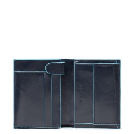 Portafoglio Piquadro uomo verticale con porta monete PU1740B2/BLUE