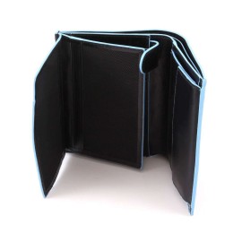 Piquadro Vertical men’s Wallet Blue Square Black PU1740B2/N