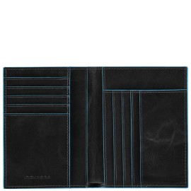 Piquadro Men Wallet Blu Square Black PU1393B2/N