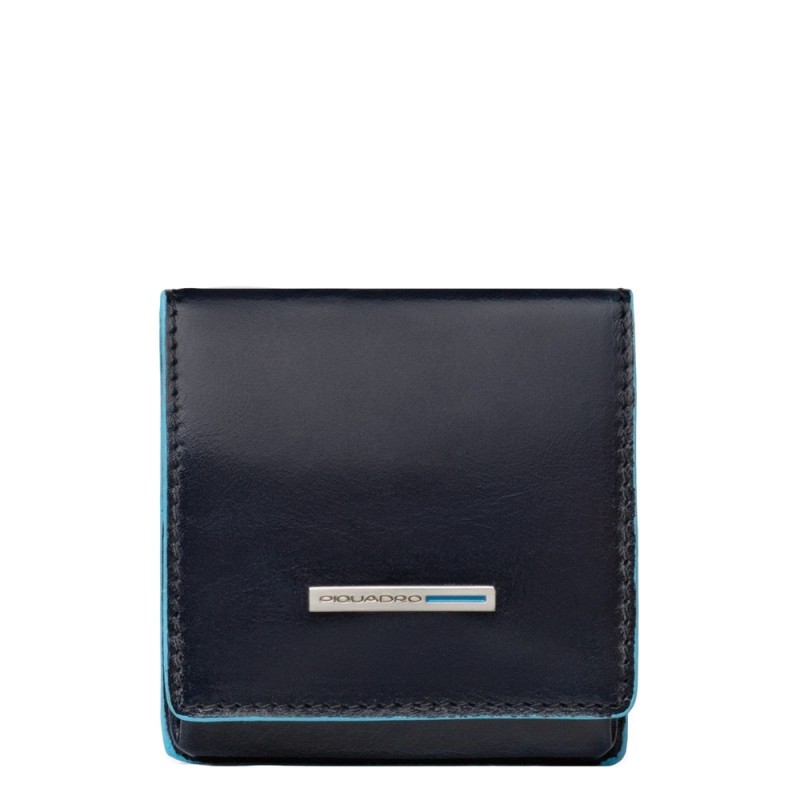 Piquadro Coin Pouch Blue Square PU2634B2/BLUE