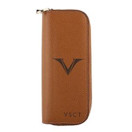 Portapenne 2 posti Visconti Cognac KL06-04